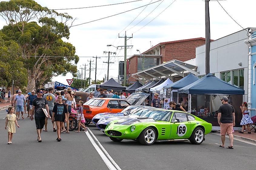 Bumpers and Beats car show in Bunbury, Western Australia