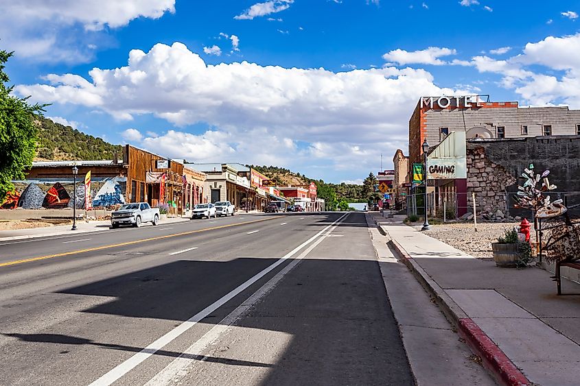 Main Street view in Eureka, Nevada