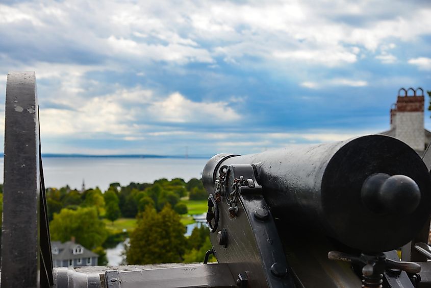 Cannon at Fort Mackinac.