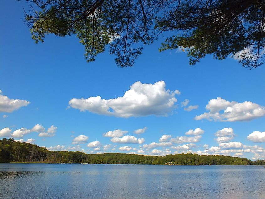 Lincoln Woods State Park in Lincoln, Rhode Island.