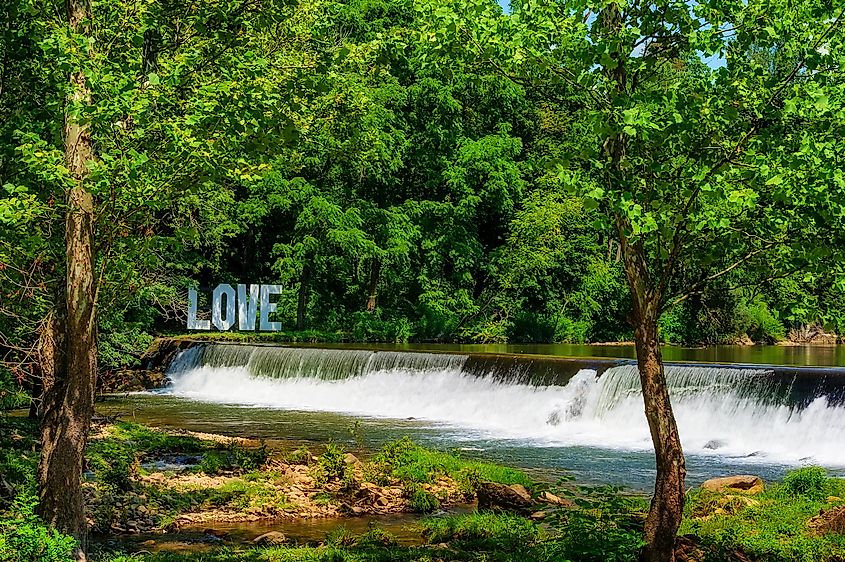 A beautiful park in Damascus, Virginia.