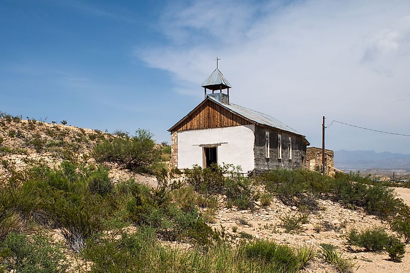 St. Agnes Church in Terlingua, Texas. 