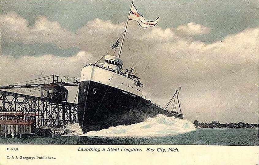 Launching of the Daniel J. Morrell.
