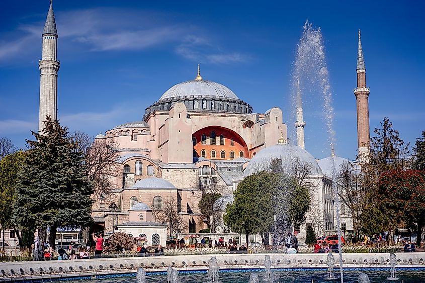 The Hagia Sophia in Istanbul, Turkey