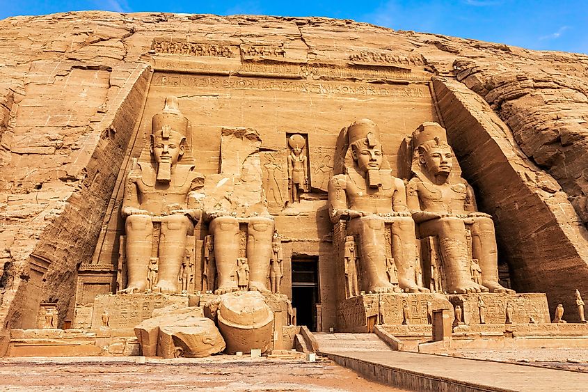 Abu Simbel rock-cut Great Temple of Ramesses II, Egypt