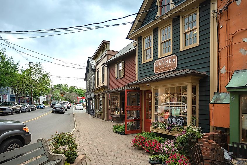 Main Street in Frenchtown, New Jersey.