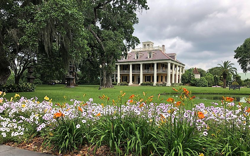 Houma House Plantation and Gardens in Louisiana.