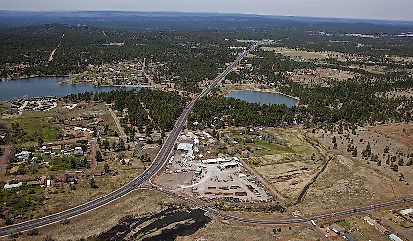 Overlooking Pinetop, Arizona.