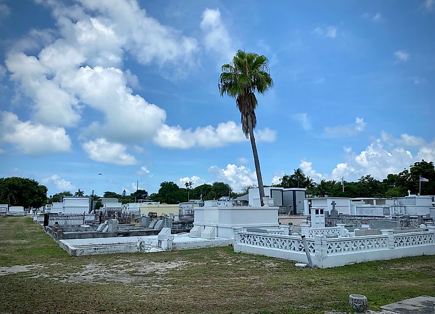 The Key West City Cemetery, Florida.
