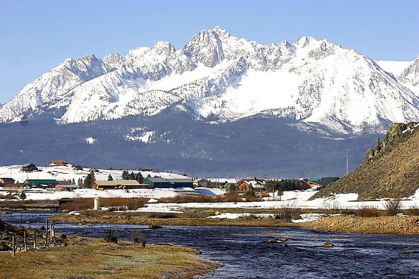 The gorgeous town of Stanley, Idaho.