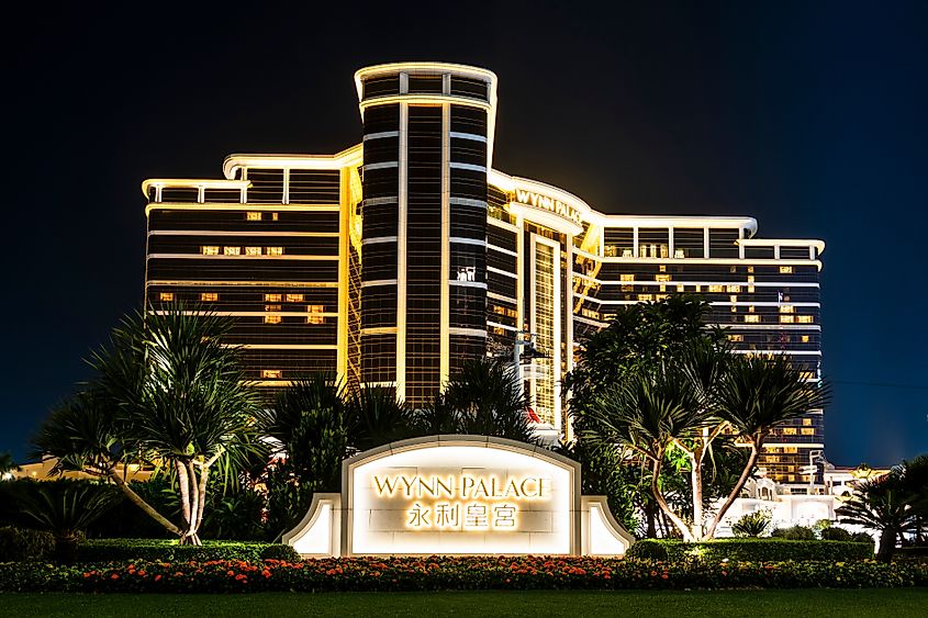 Wynn Palace is a hotel casino resort on the Cotai Strip in Macau, China.