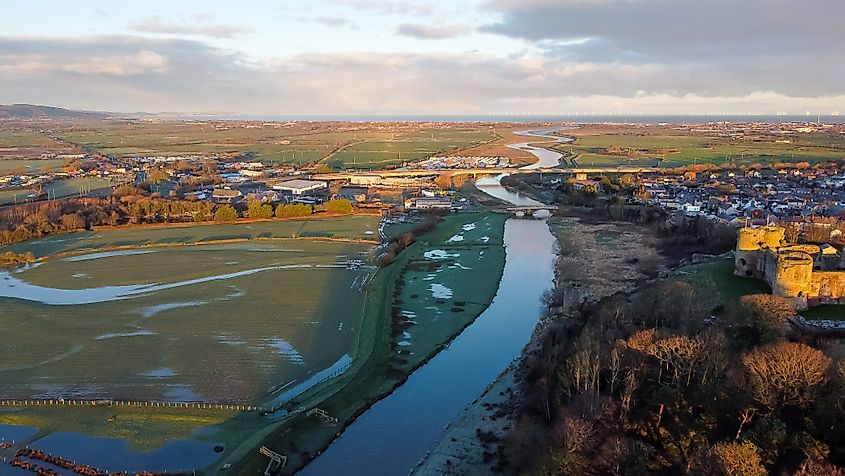 View of Rhuddlan, Denbighshire, Wales