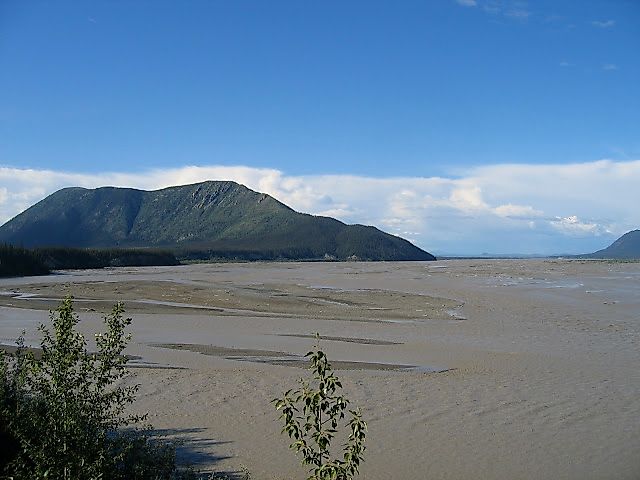 White River, as seen from the Alaska Highway.