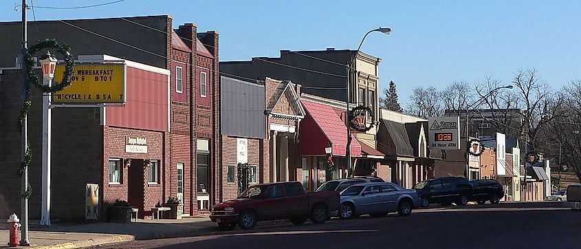 Downtown Dodge, Nebraska.