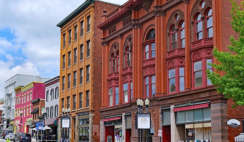 19th century buildings in historic Geneva, New York