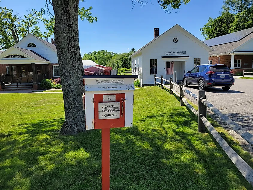 Little Free Library in Bethlehem Connecticut.