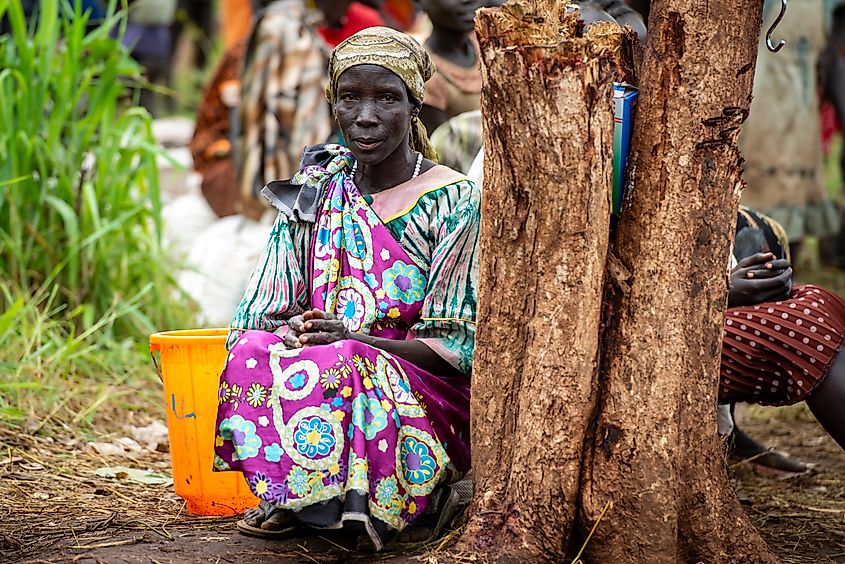Refugees fled to Kule refugee camp in Ethiopia due to the clashes between South Sudanese government forces and South Sudan's former President Riek Machar's in Gambela, Ethiopia on July 15, 2014. Editorial credit: Richard Juilliart / Shutterstock.com