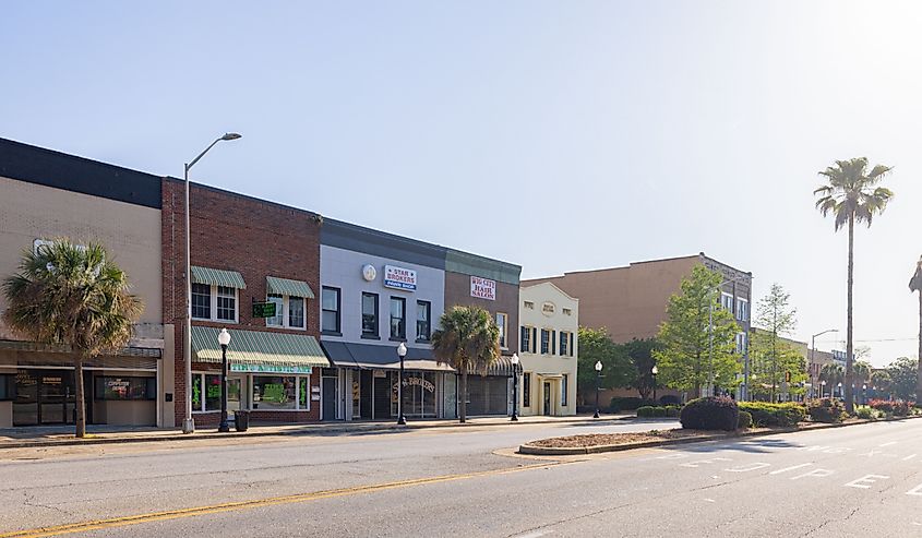 Albany, Georgia, the old business district on Broad Ave