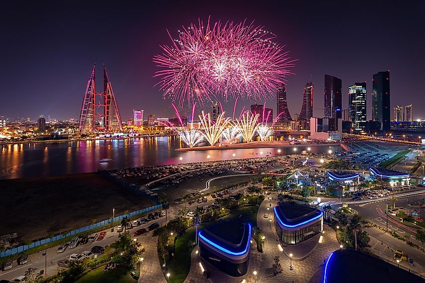 Bahrain National Day Celebration, Manama, Bahrain. Image used under license from Shutterstock.com.