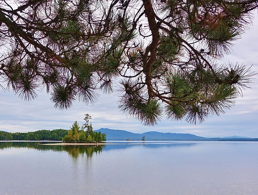 Moosehead Lake at Lily Bay State Park in Maine.