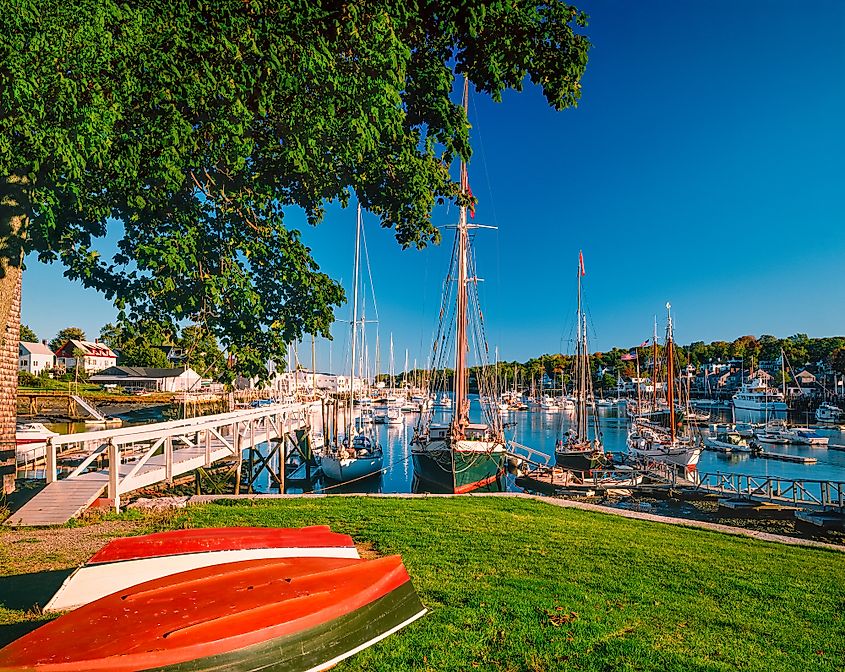 The harbor at Camden, Maine.