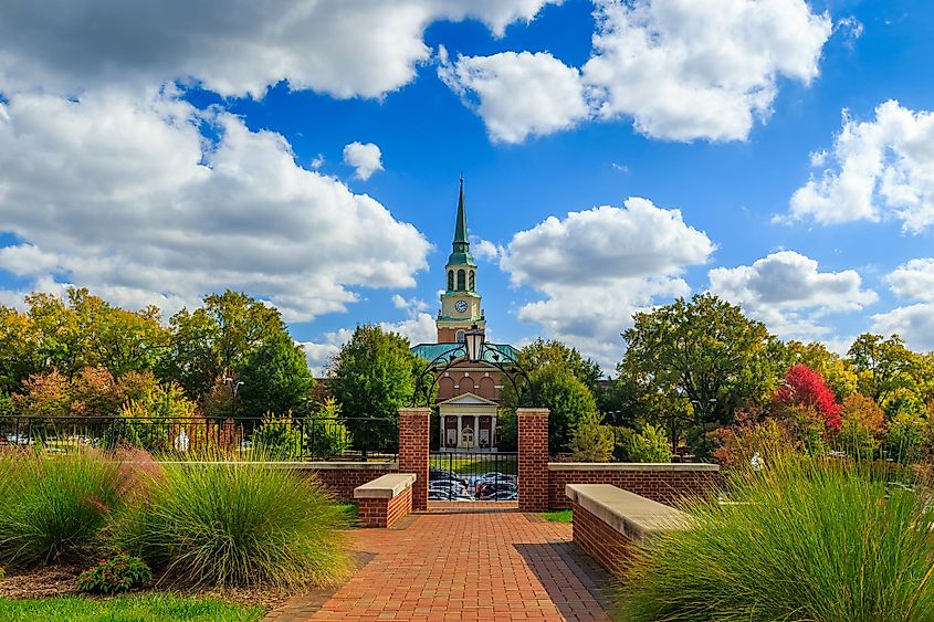 Wait Chapel at Wake Forest University in Winston-Salem, North Carolina