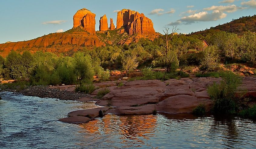 Cathedral Rock at dusk in Sedona Arizona