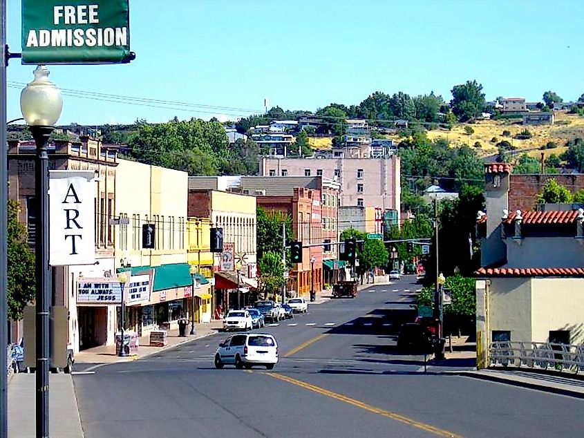 Main Street in Pendleton, Oregon.