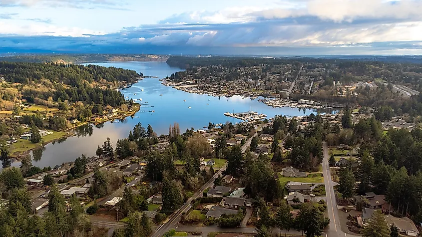 Beautiful day in Gig Harbor, Washington.
