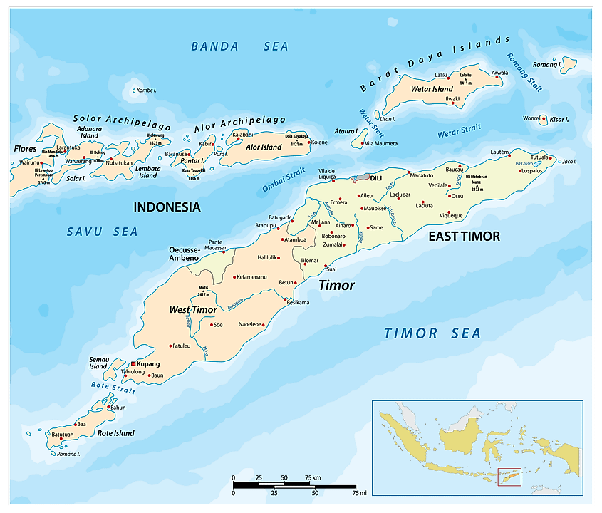 Timor map