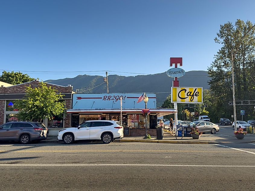 A view of the Twede's Cafe, North Bend, Washington.