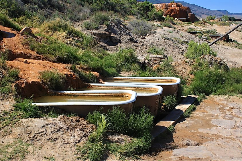 Mystic Hot Springs in Monroe, Utah.
