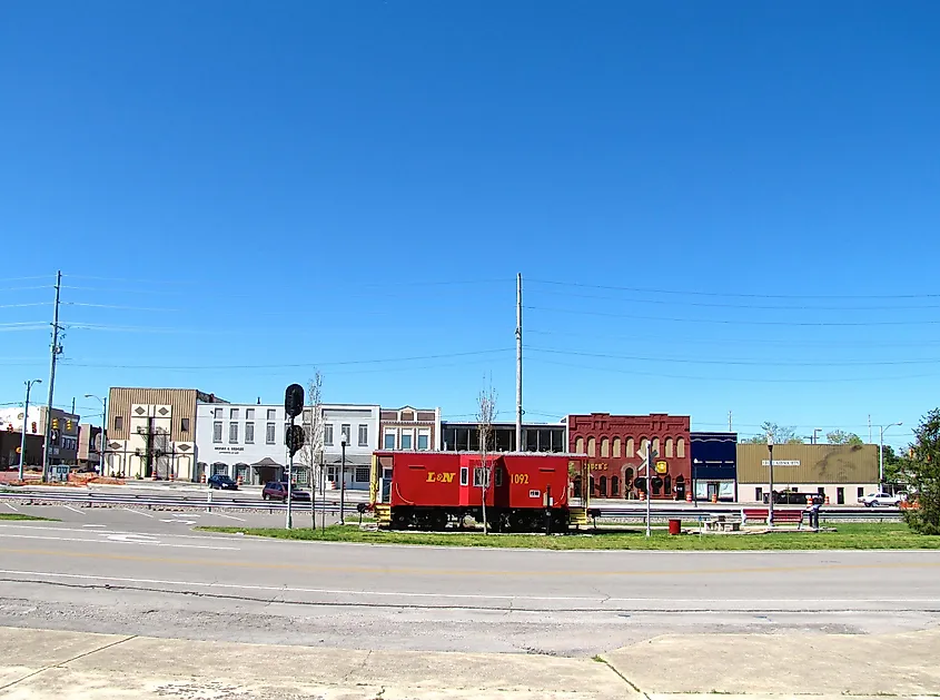 Caboose Park в центре Таллахомы