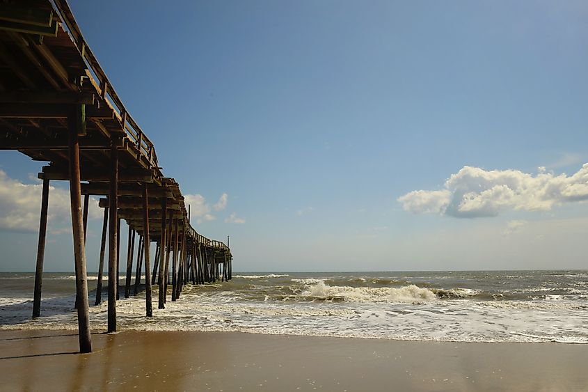 View beneath Avon Pier Cape Hatteras National Seashore. Credit: Cavan-Images/Shutterstock.com