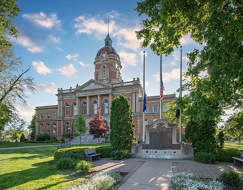 Elkhart County Courthouse in Goshen, Indiana.