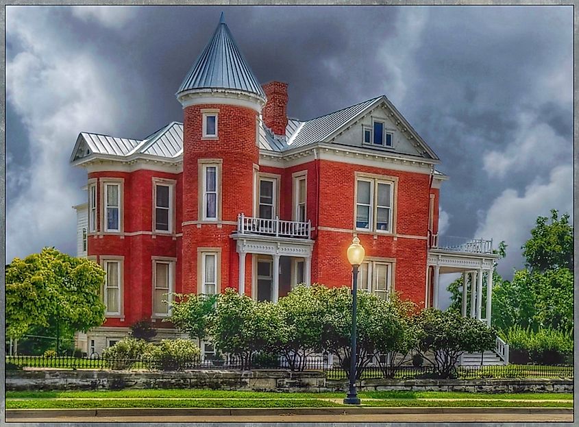 Missouri State Penitentiary Warden's House, also known as the Colonel Darwin W.  Marmaduke House, located in Jefferson City, Missouri.