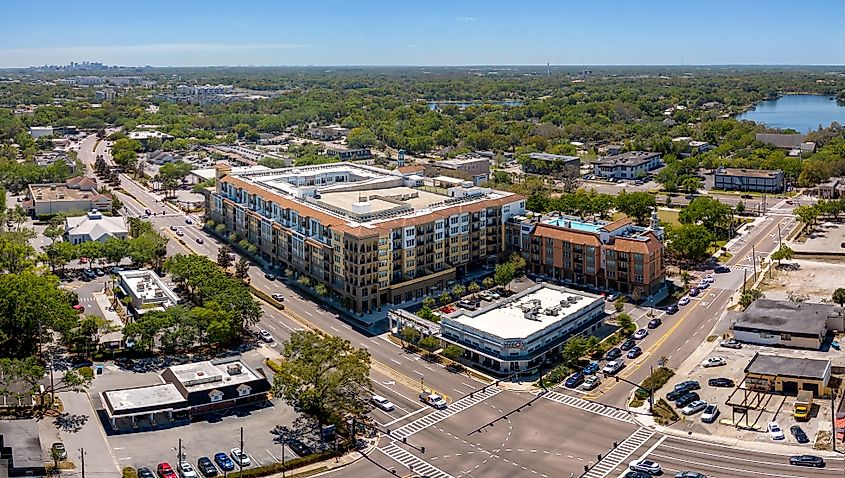 Aerial view of Maitland, Maitland City Centre, Florida.