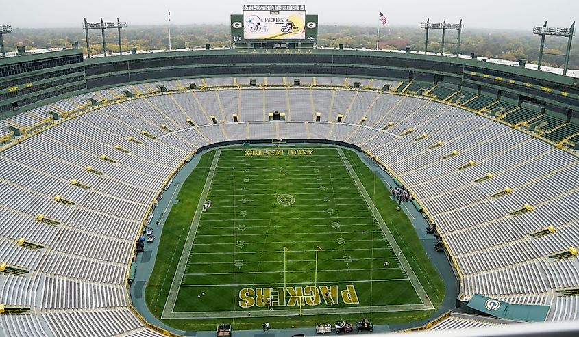 Lambeau Field in Green Bay, Wisconsin