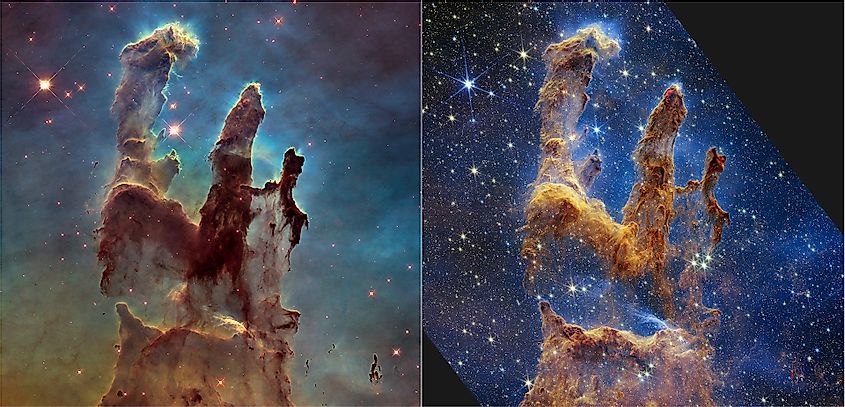 Hubble vs Webb