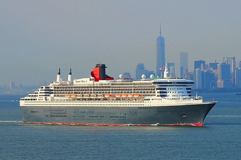 Cruise ship in New York Harbor