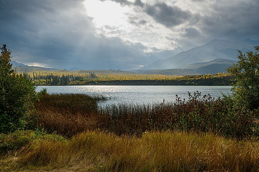 Talbot Lake in Yukon, Canada