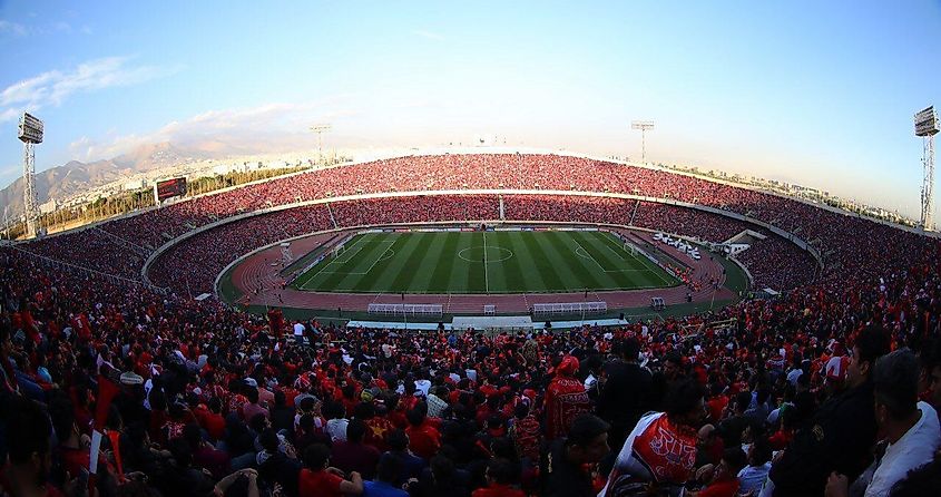 Azadi Stadium, Tehran, Iran.