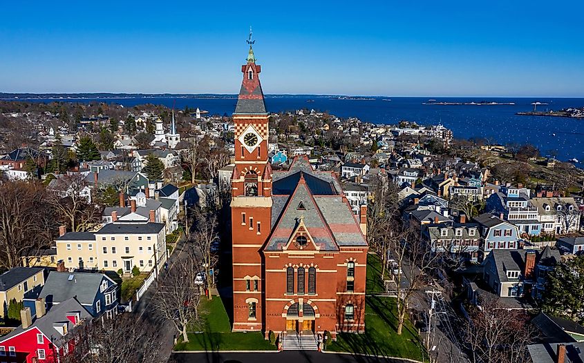 Aerial view of Marblehead, Massachusetts