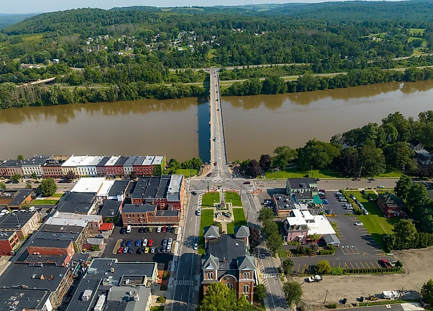 Overlooking Owego, New York.