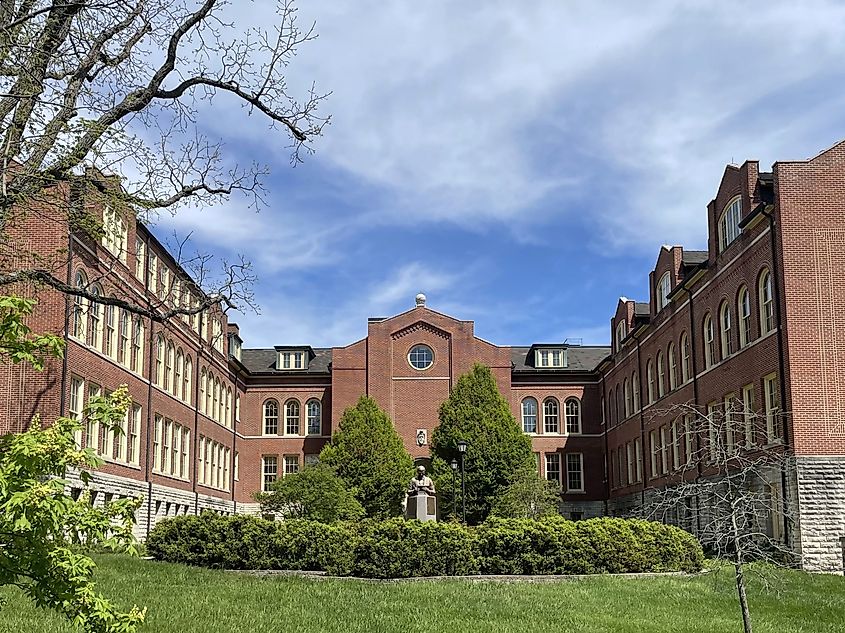 A building at Miami University in Oxford, Ohio.