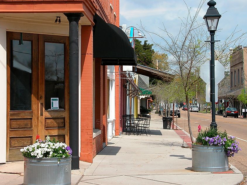 A scene from Columbia Street, Covington, Louisiana.