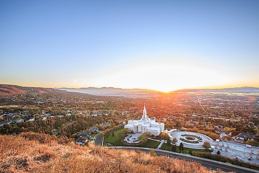 Bountiful Temple In Bountiful, Utah