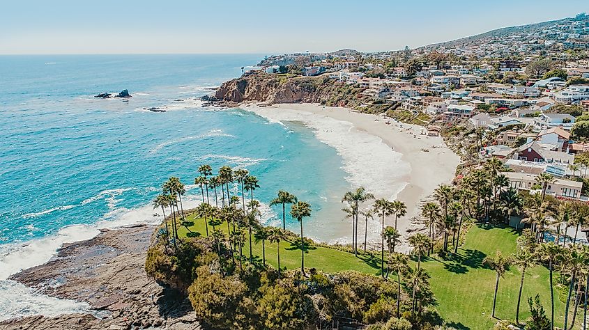 Aerial view of Laguna Beach, California