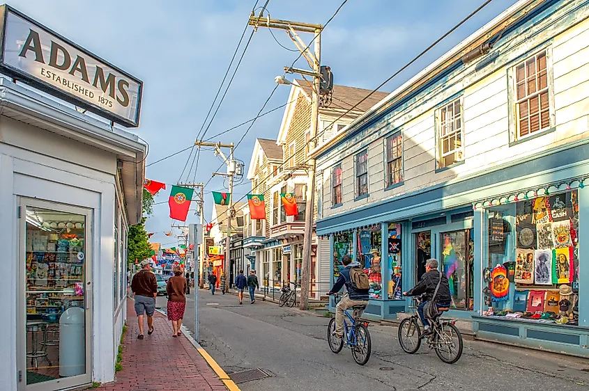 Commercial Street in Provincetown, Massachusetts. Image credit: Rolf_52 / Shutterstock.com.