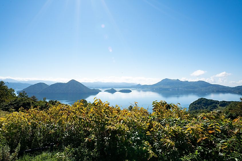 Lake Toya is a caldera lake located in the vastness of Shikotsu-Toya National Park